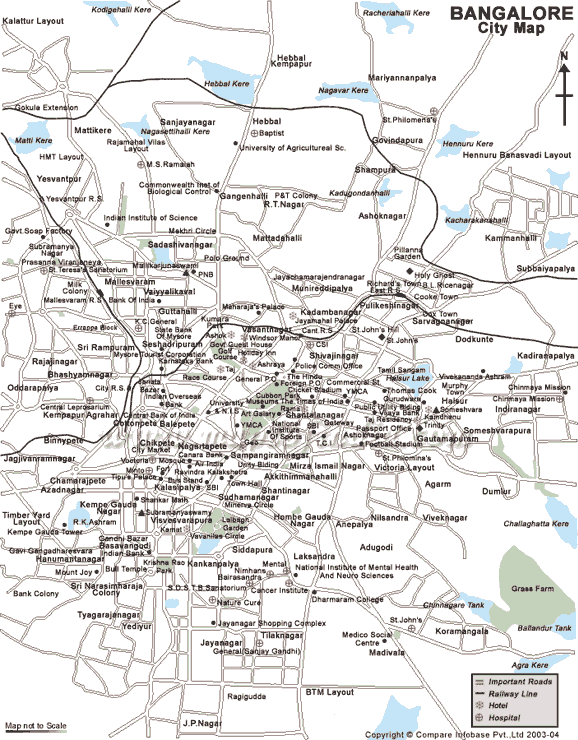 map of bangalore attitude