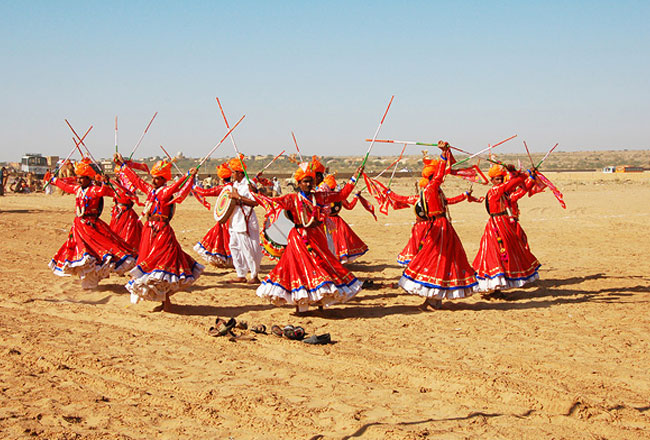 holi festival jaisalmer