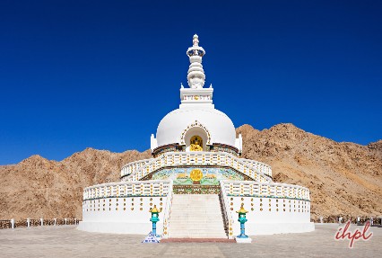 Shanti Stupa in Leh