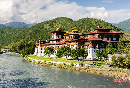 Punakha Dzong Buddhist temple in Bhutan